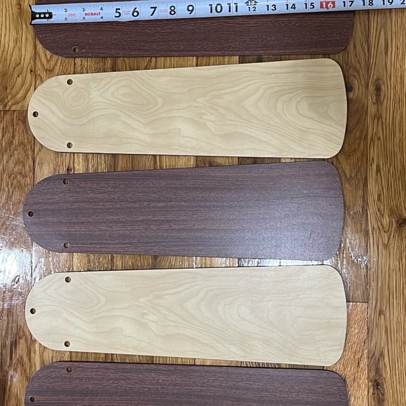 Tan & Brown 17”inch Fan Blades